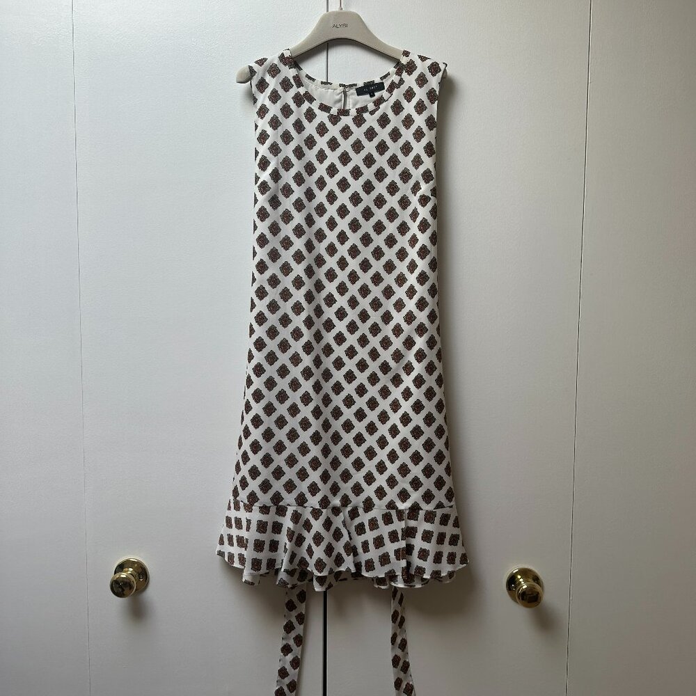 Le Gali Susannah Sleeveless Flounce Mini Dress, Size Small